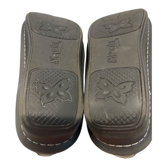 Alegria Deb 531 Debra Rose Embossed‎ Black Leather Shoes Size 38 - 8-8.5 US - Picture 11 of 16